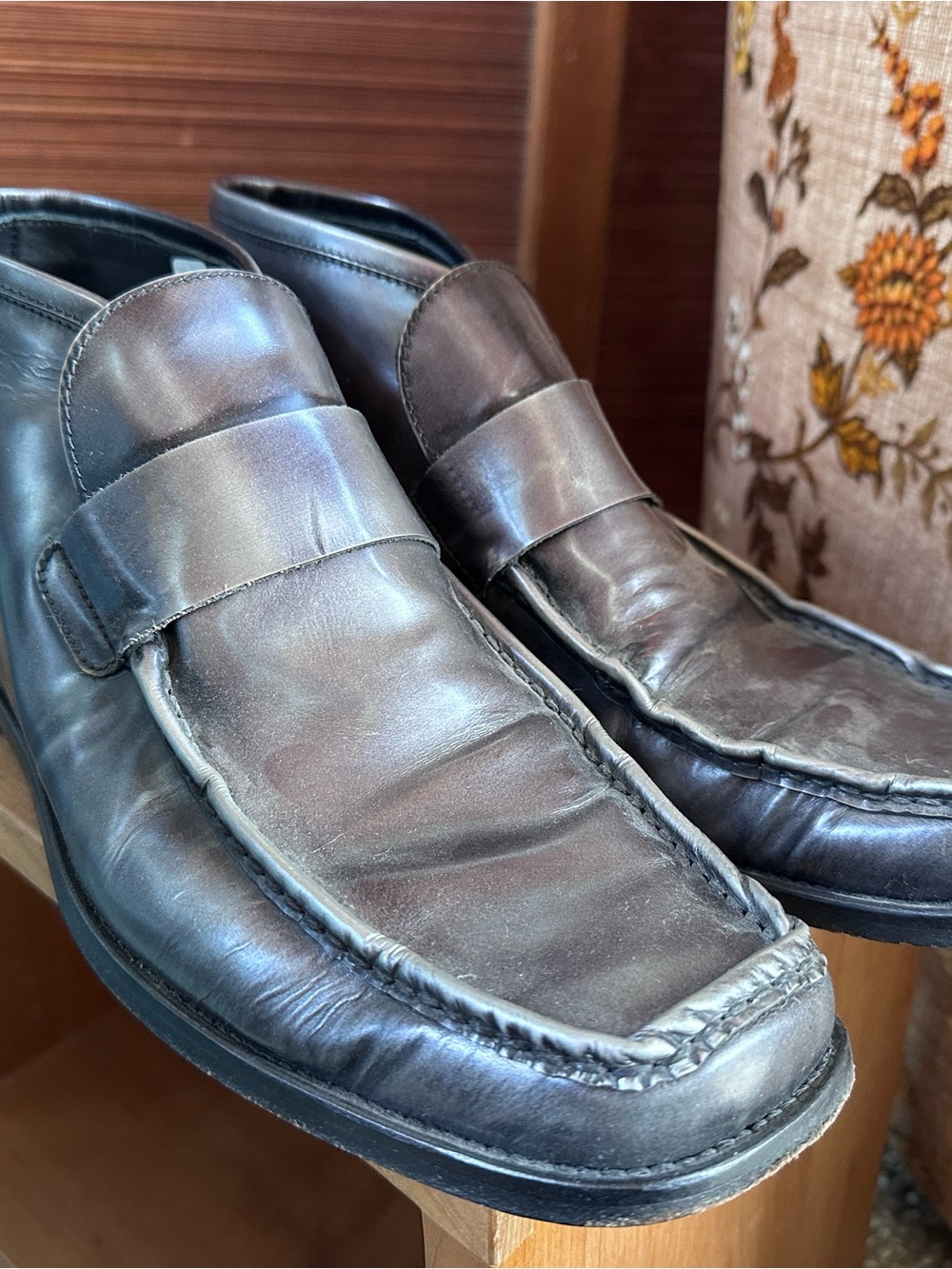 Patrick Cox Men’s Leather Penny Loafers in Brown